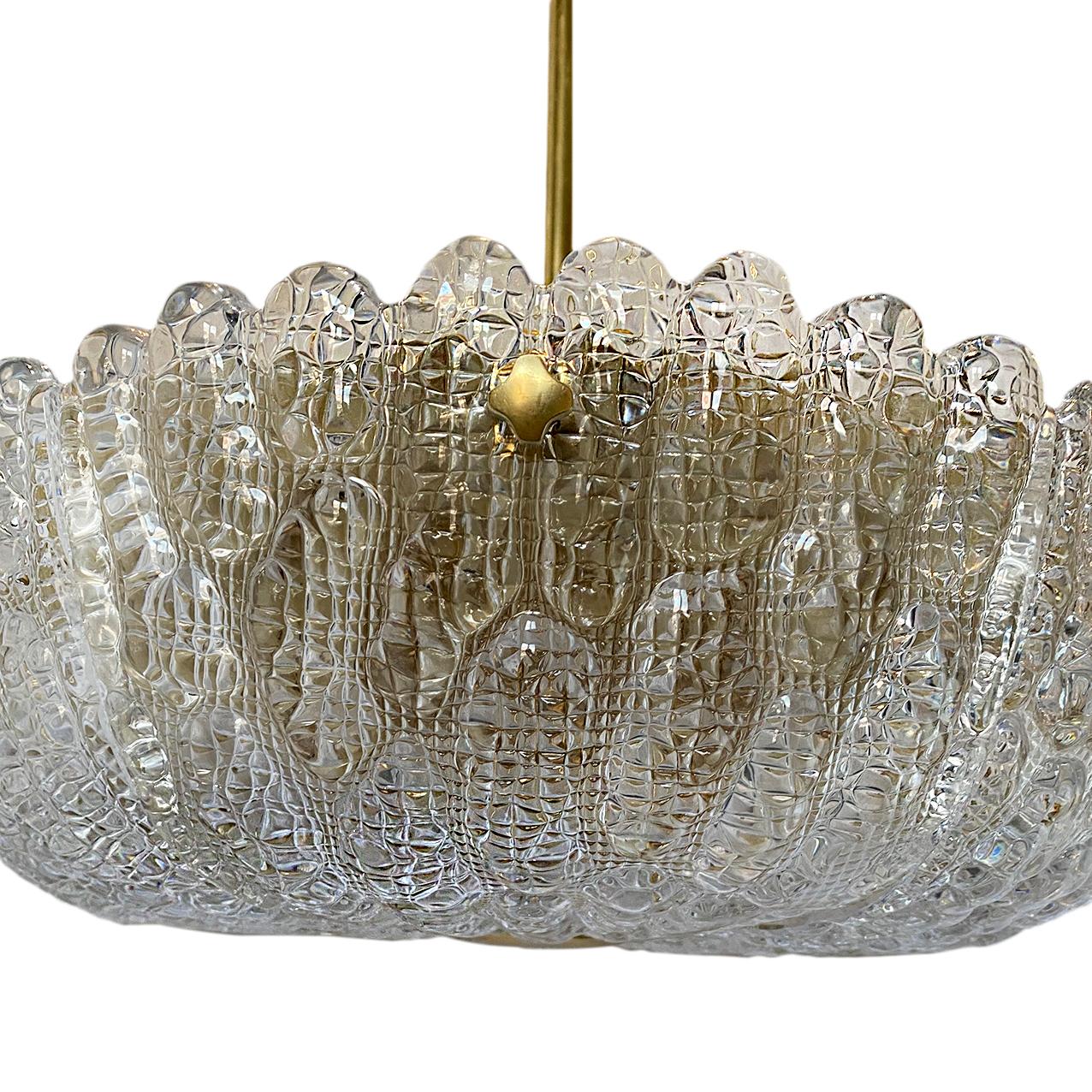 Mid-20th Century Set of Swedish Glass Fixtures, Sold Individually For Sale