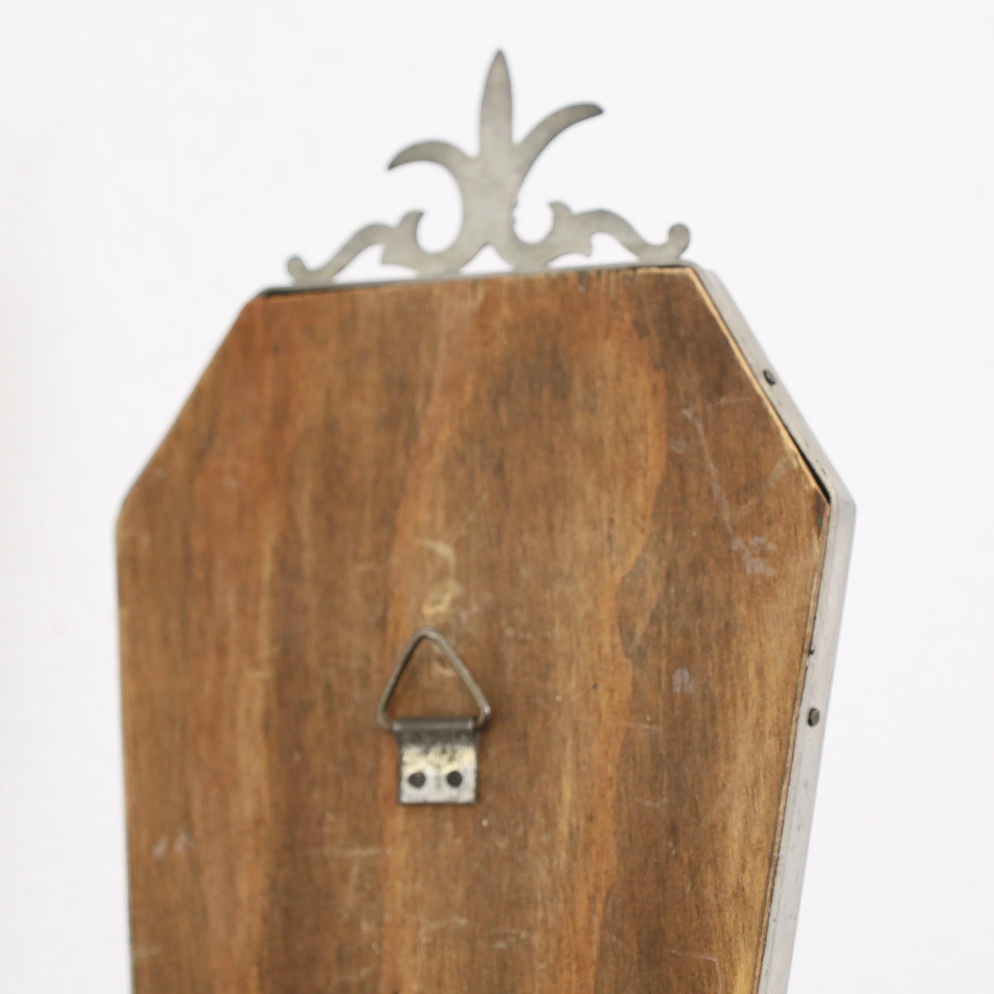 Set schwedischer Grace-Wandspiegel und Kerzenleuchter aus Zinn, 1930er Jahre, Schweden im Angebot 5