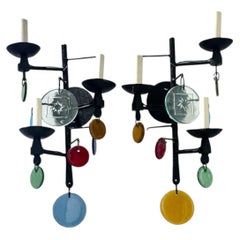 Set of Swedish Iron Sconces, Sold per Pair