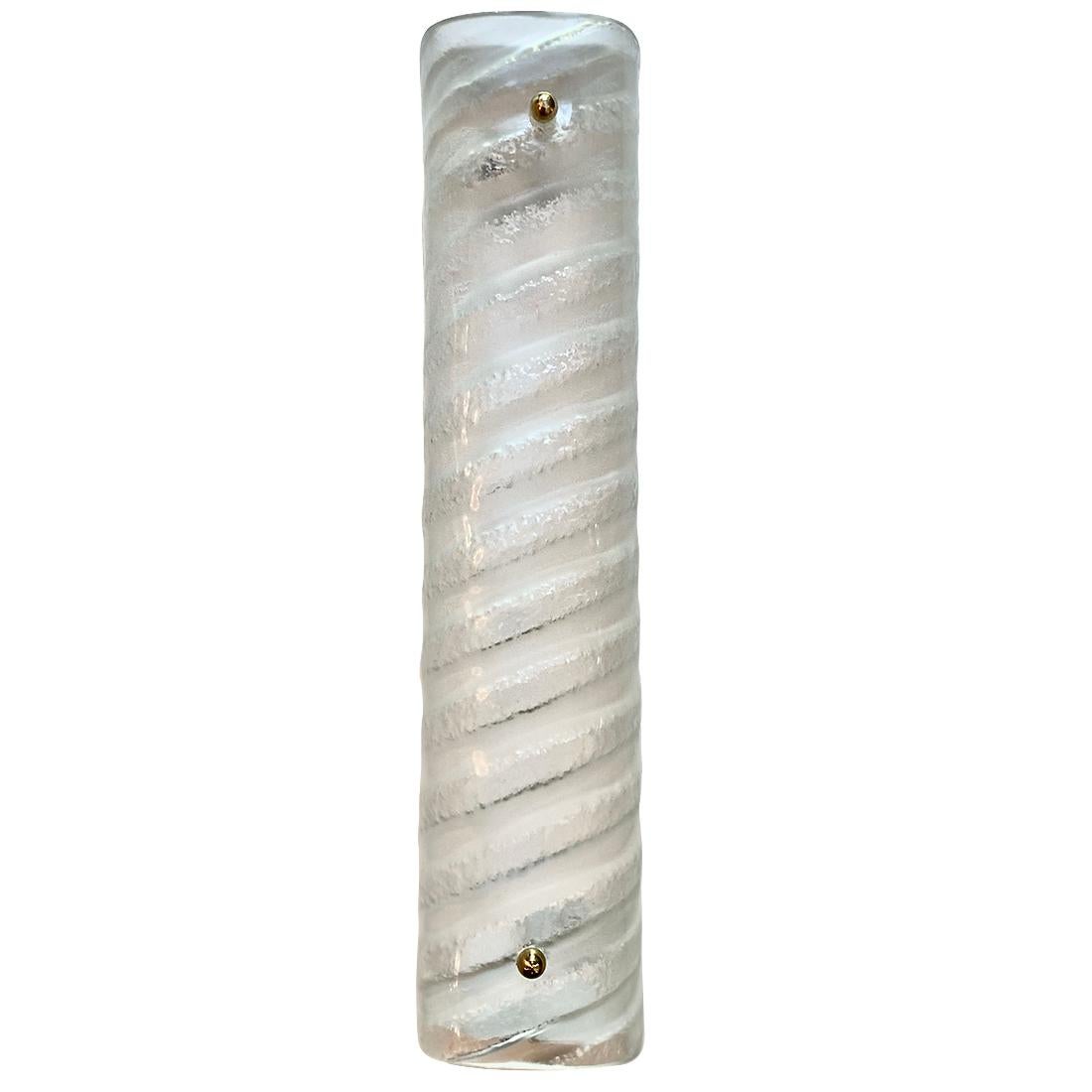 Stampato Set di lampade svedesi in vetro modellato, vendute a coppia in vendita