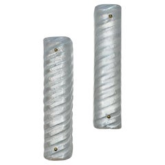Set of Swedish Molded Glass Sconces, Sold per pair