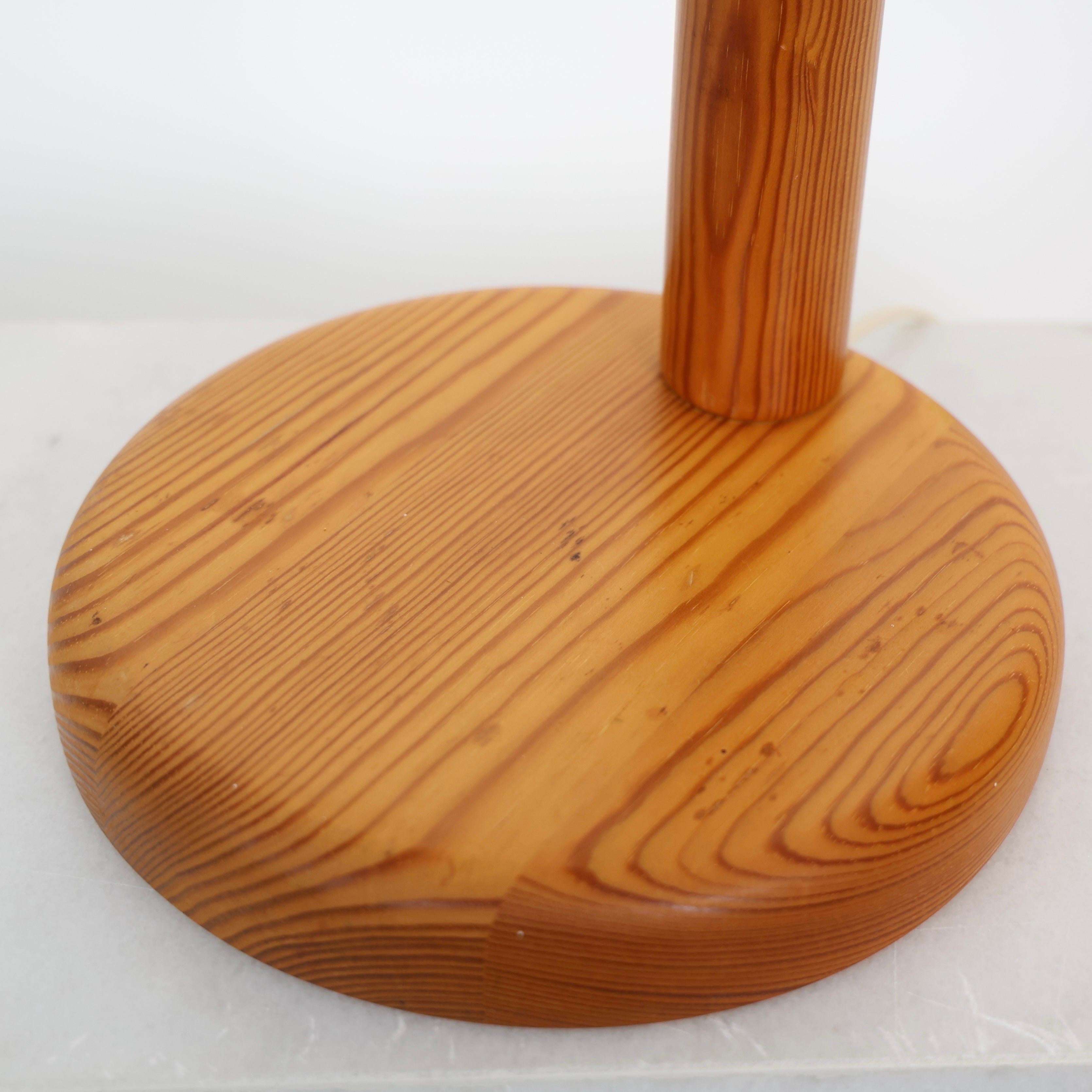 Ensemble de lampes de table en bois de pin suédois par Markslöjd, Suède, années 1980 en vente 6