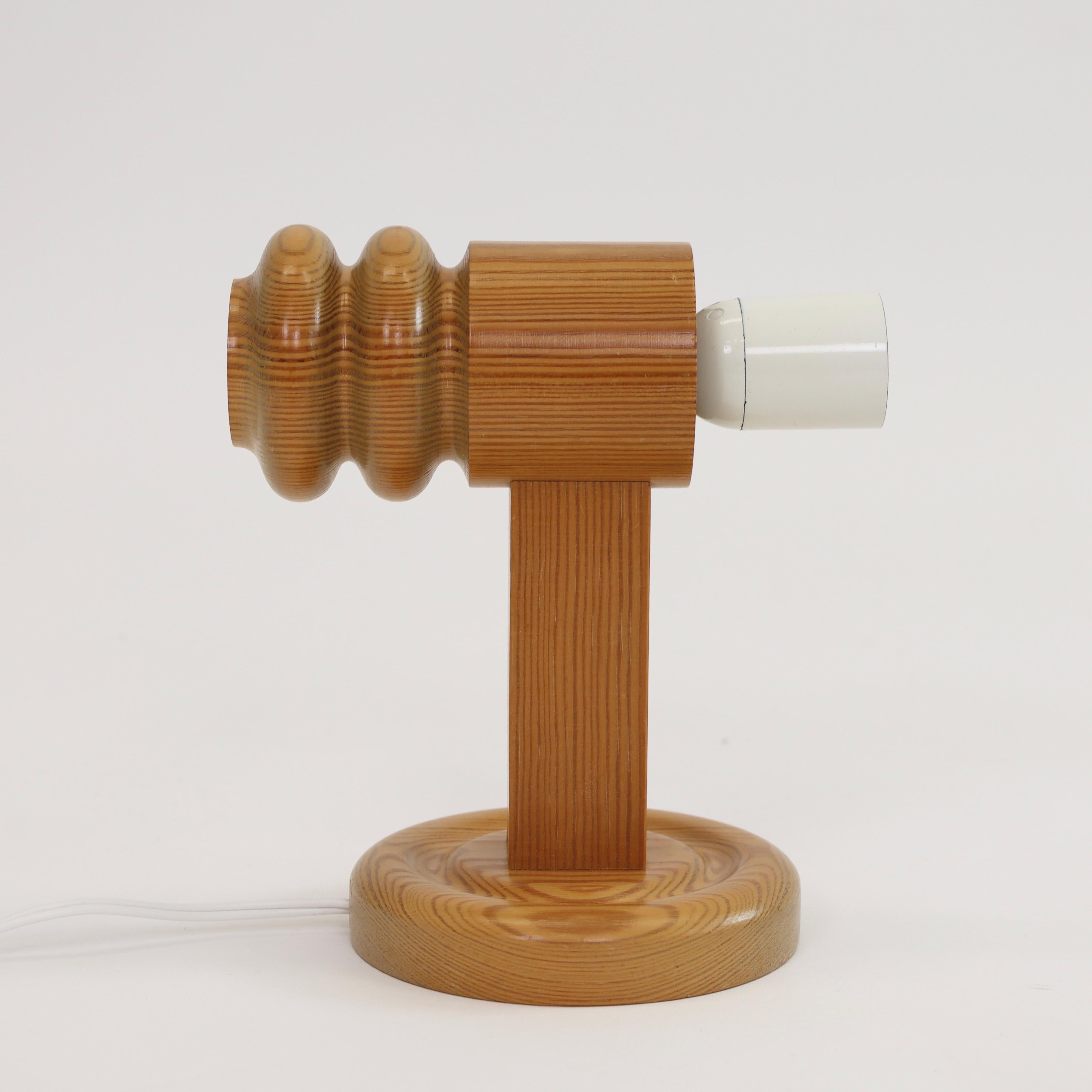 Set of Swedish Pine Wood Wall Lamps by Solbackens Svarveri, Sweden, 1970s 4
