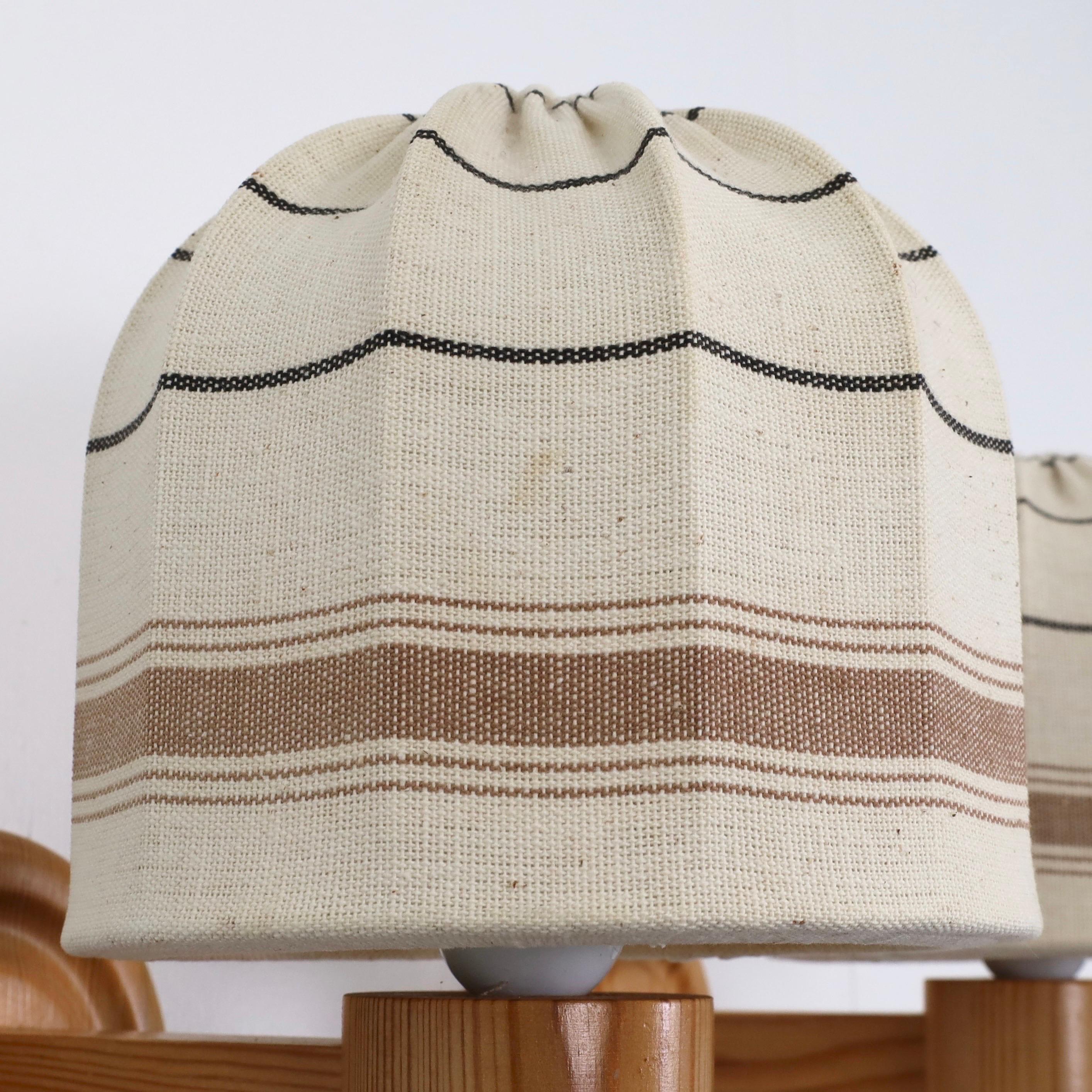 Set of Swedish Pine Wood Wall Lamps by Solbackens Svarveri, Sweden, 1970s 4