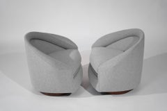 Satz von drehbaren Klapp-Loungesesseln von Adrian Pearsall, ca. 1950er Jahre
