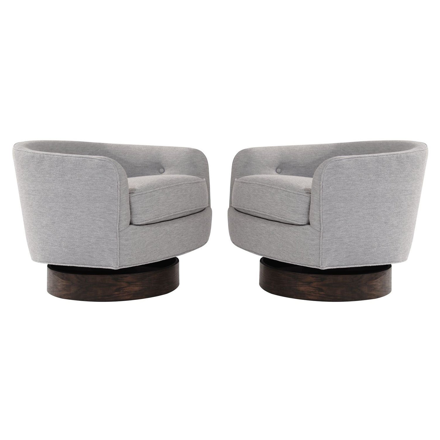 Set of Swivel Tilt Lounge Chairs by Milo Baughman, C. 1960s