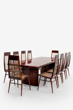 Set of Table and Chairs by Joaquim Tenreiro, Mid-Century Modern, 1935-1949
