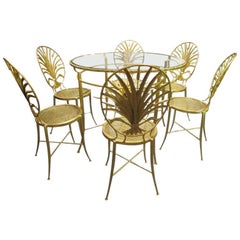 Set of Table and Six Chairs by S. Salvadori, Firenze, circa 1960