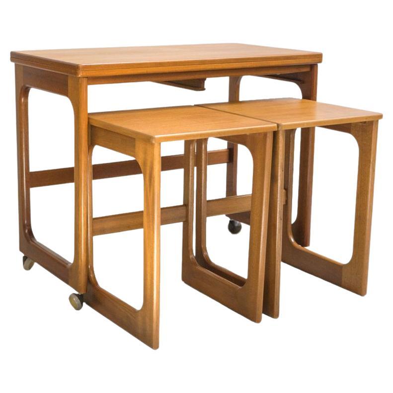 Set of Table and Stools Triform by A.H. Mcintosh & Co, circa 1970, Scotland