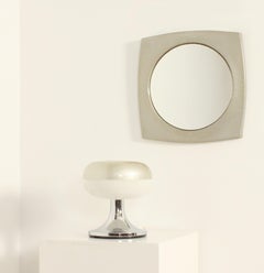 Set of Table Lamp and Mirror in Fiberglass, Spain, 1970's