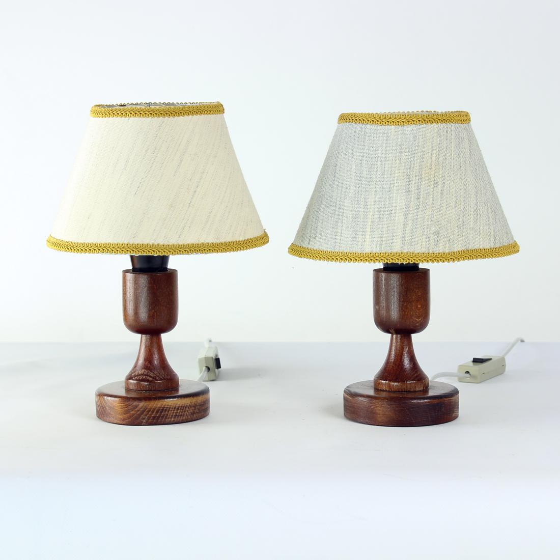 Set Of Table Lamps, Czechoslovakia 1960s In Excellent Condition For Sale In Zohor, SK