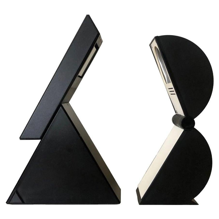 Set of "Delta" and "Disco" Table Lamps  by Mario Bertorelle for JM RDM, 1980s For Sale