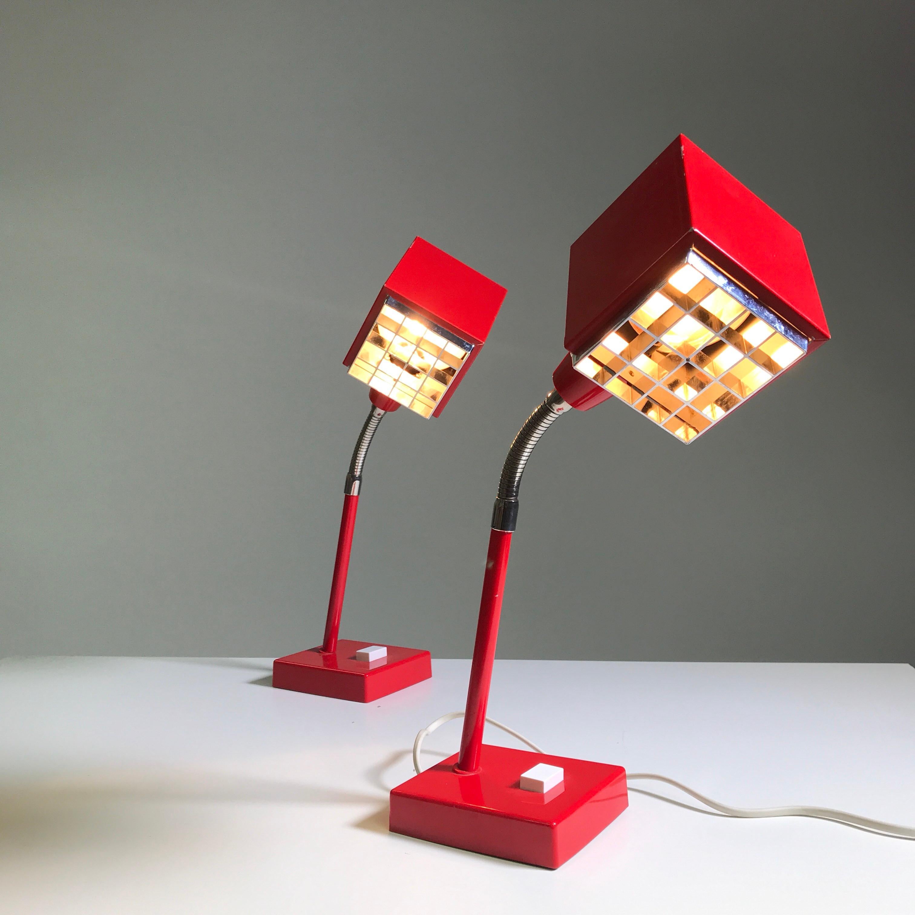 Scandinavian Modern Set of Table Lamps Elidus by Hans Agne Jakobsson, Sweden, 1970s