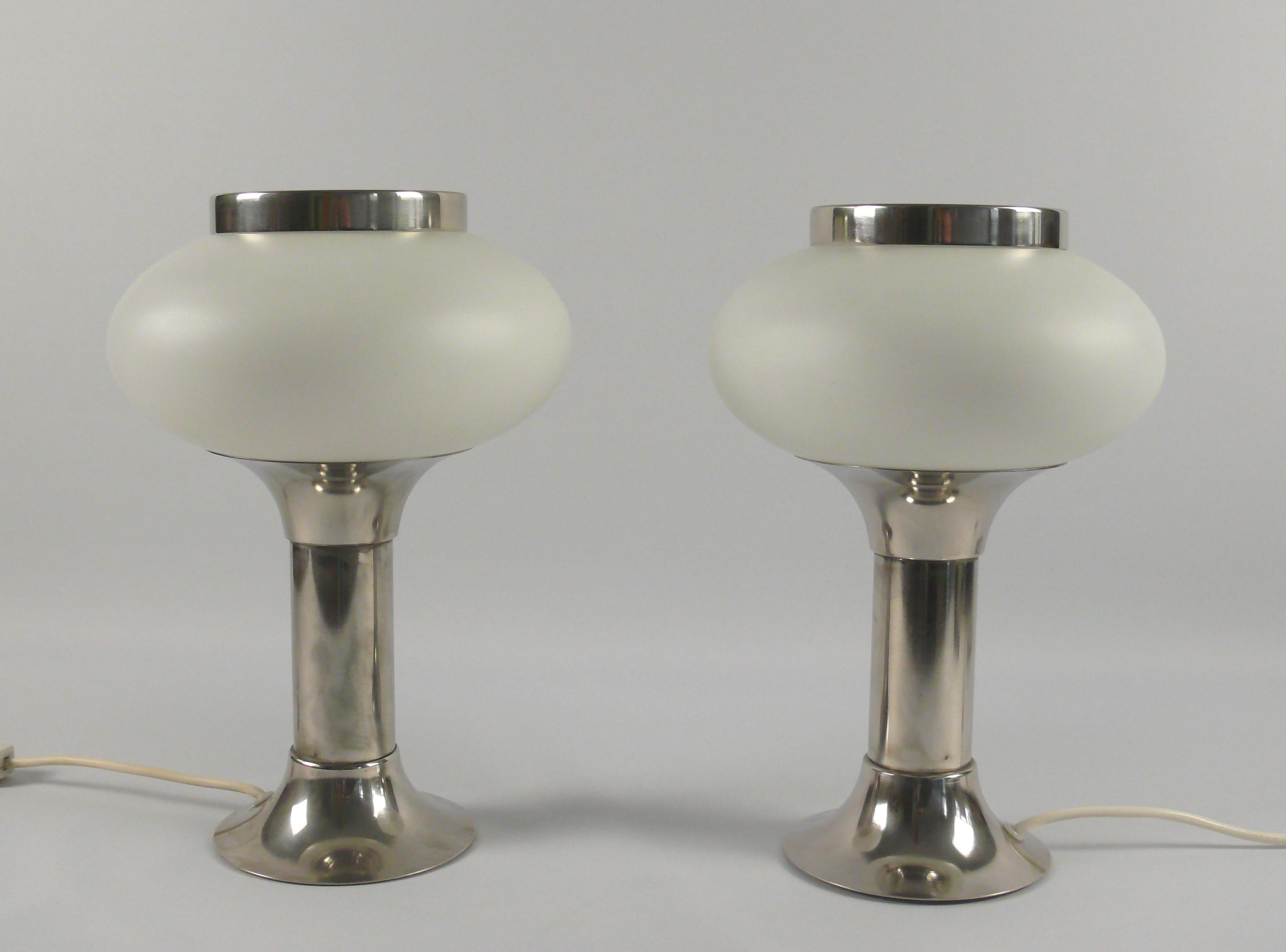 Set of Table Lamps, Space Age, VEB Lengenfeld Germany, 1970s 7