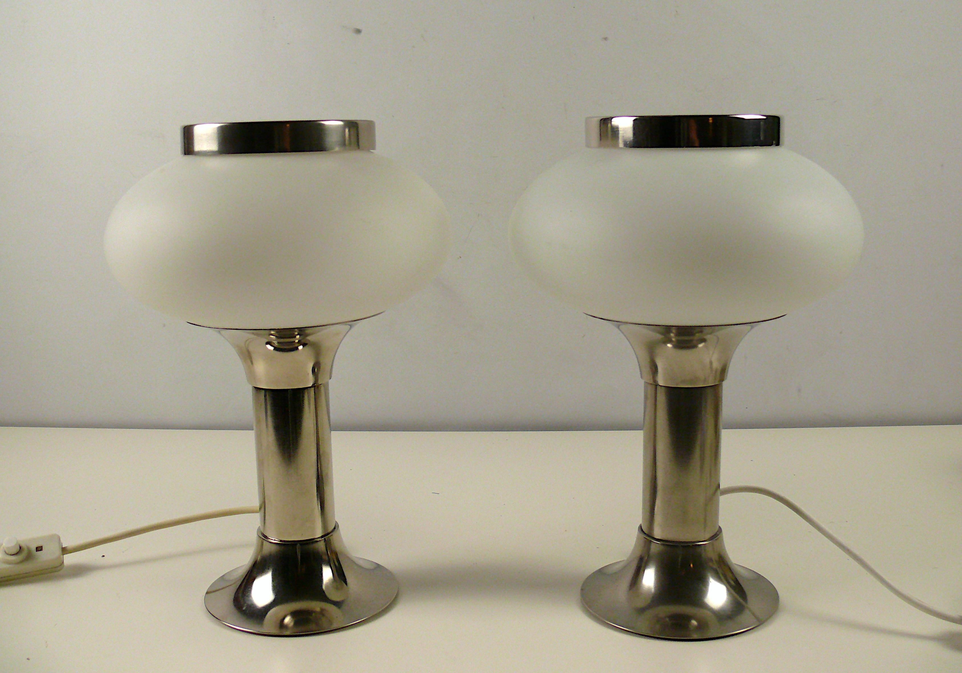 Late 20th Century Set of Table Lamps, Space Age, VEB Lengenfeld Germany, 1970s