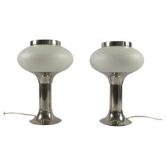 Set of Table Lamps, Space Age, VEB Lengenfeld Germany, 1970s