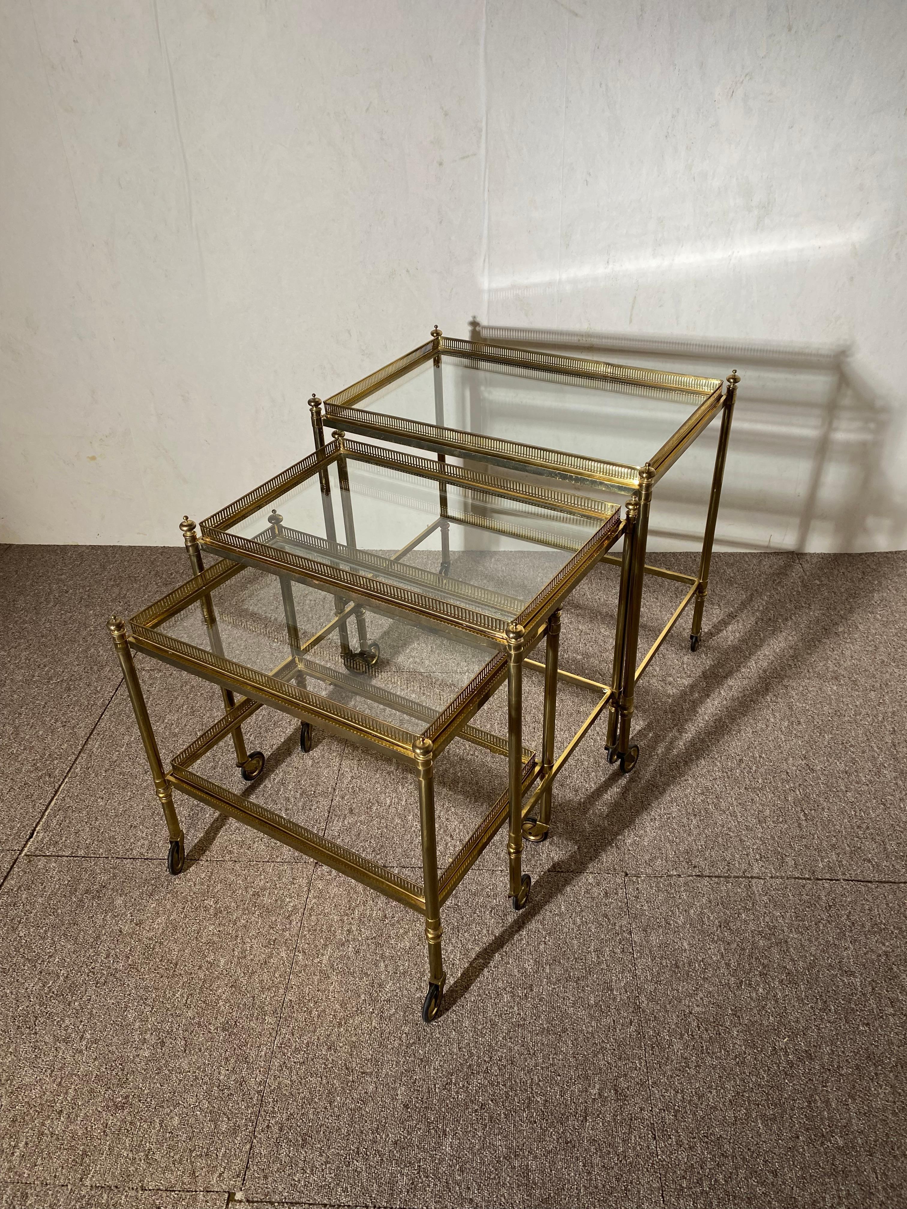 20th Century Set of tables, Maison Jansen, Paris For Sale