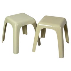 Used Set of tables / stools SMALL by Castiglioni Gaviraghi and Lanza for Valenti, 80s