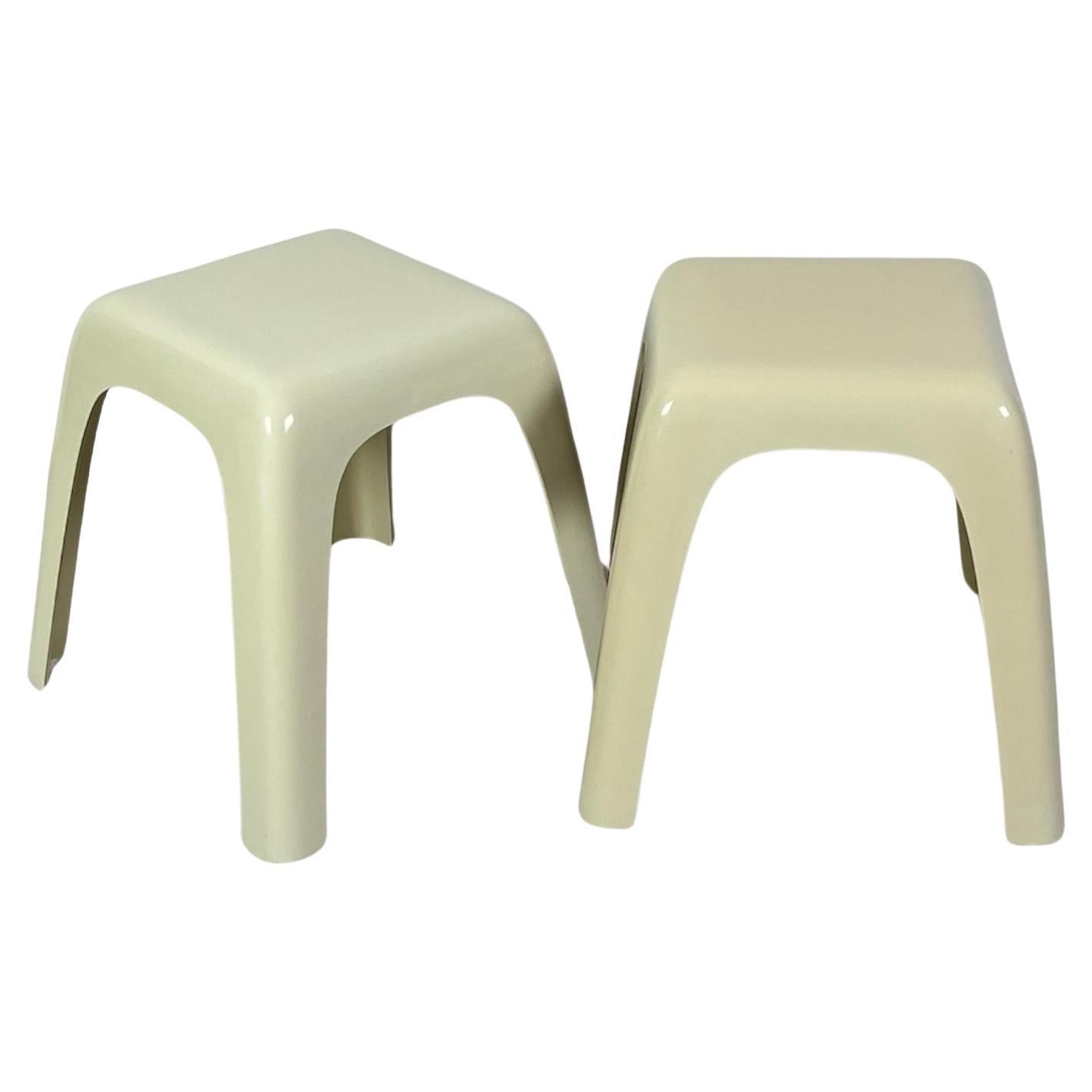 Set of tables / stools SMALL by Castiglioni Gaviraghi and Lanza for Valenti, 80s