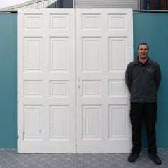 Set of Tall 8-Panel Georgian Room Dividing Doors