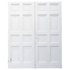 Set of Tall 8-Panel Georgian Room Dividing Doors