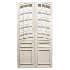 Set of Tall Used French Doors with Glass