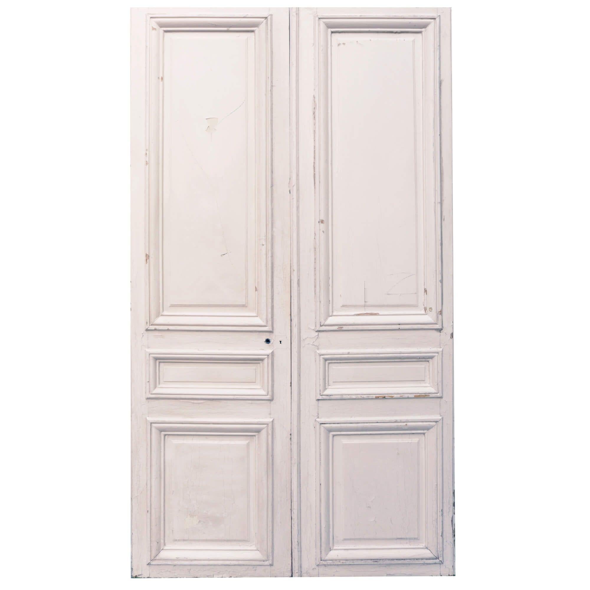 Set of Tall Antique Louis XVI Style Room Dividing Doors For Sale 2