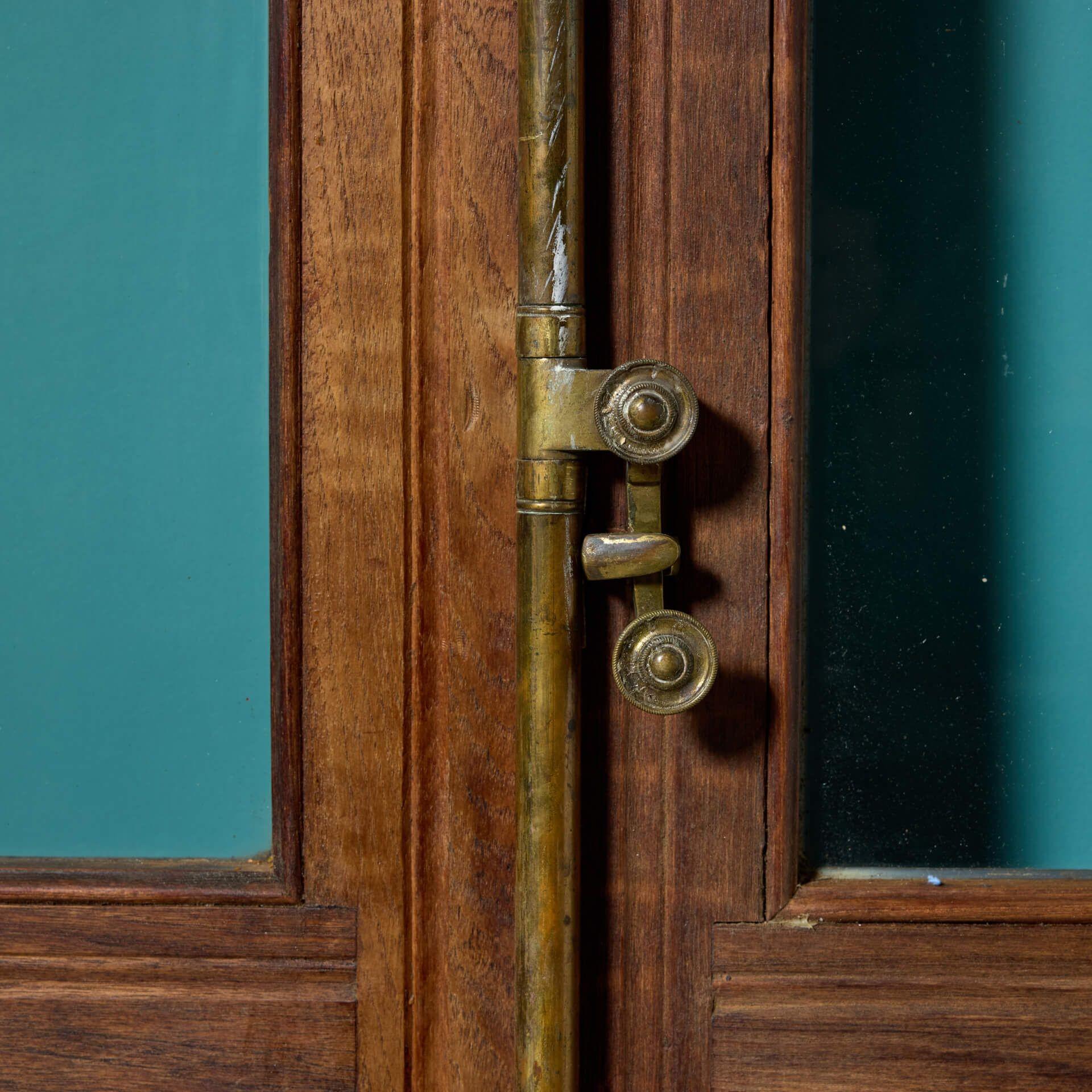 Satz hoher edwardianischer Teakholz-Türen mit Glasur (20. Jahrhundert) im Angebot