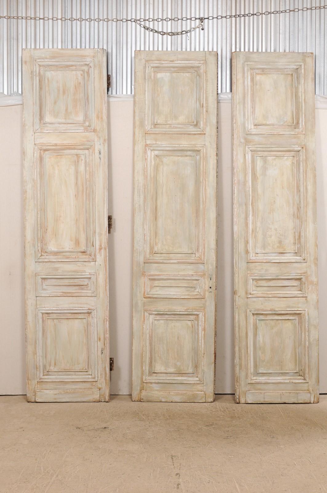 Set of Tall French 19th Century Carved Wood Doors (Französisch)