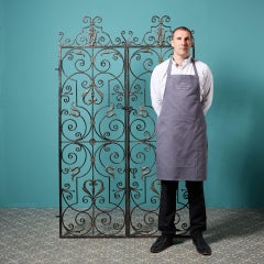 Set of Tall Handcrafted Wrought Iron Reclaimed Garden Gates