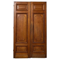 Set of Tall Louis Style French Oak Double Doors
