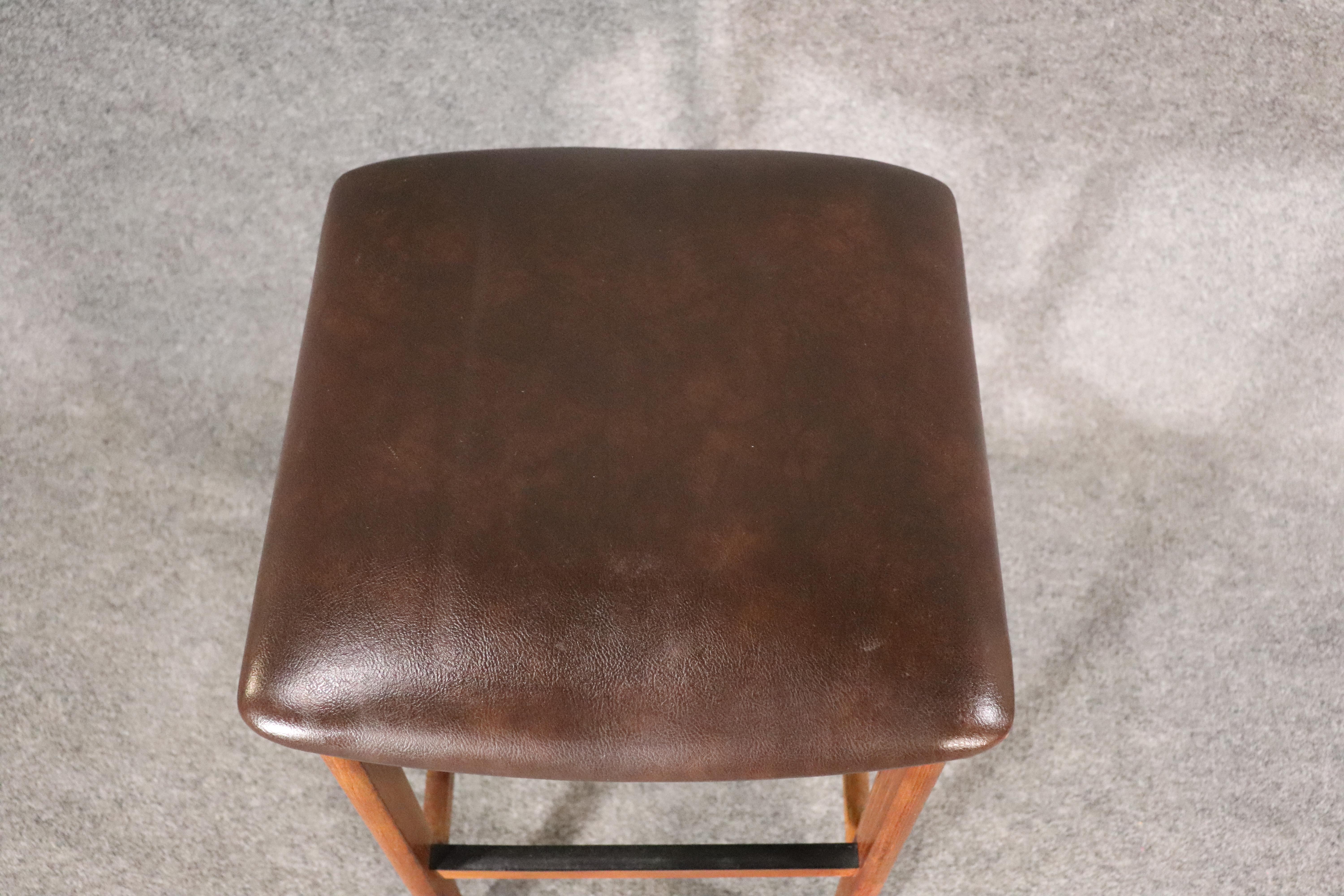 Set of Teak Counter Stools For Sale 1