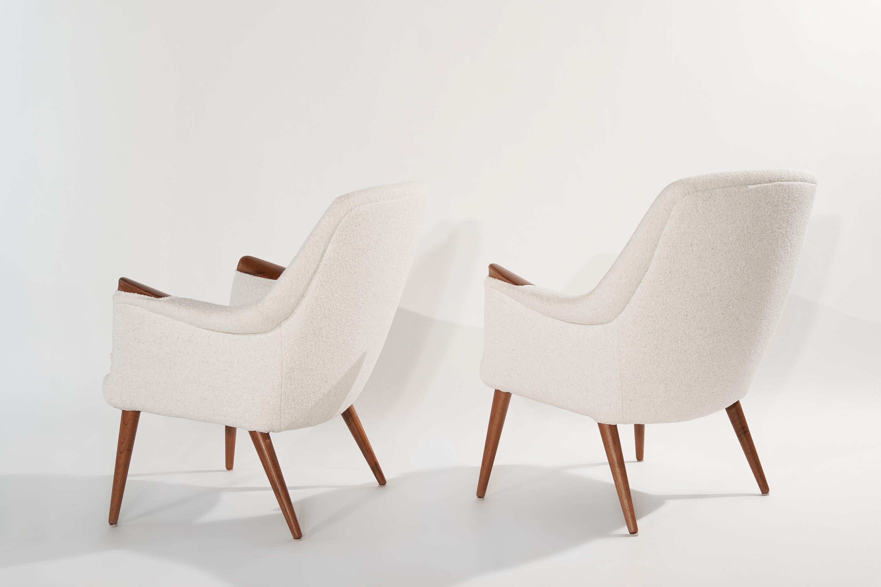Scandinavian Modern Set of Teak Lounge Chairs by Gerhard Berg, Norway, 1950s