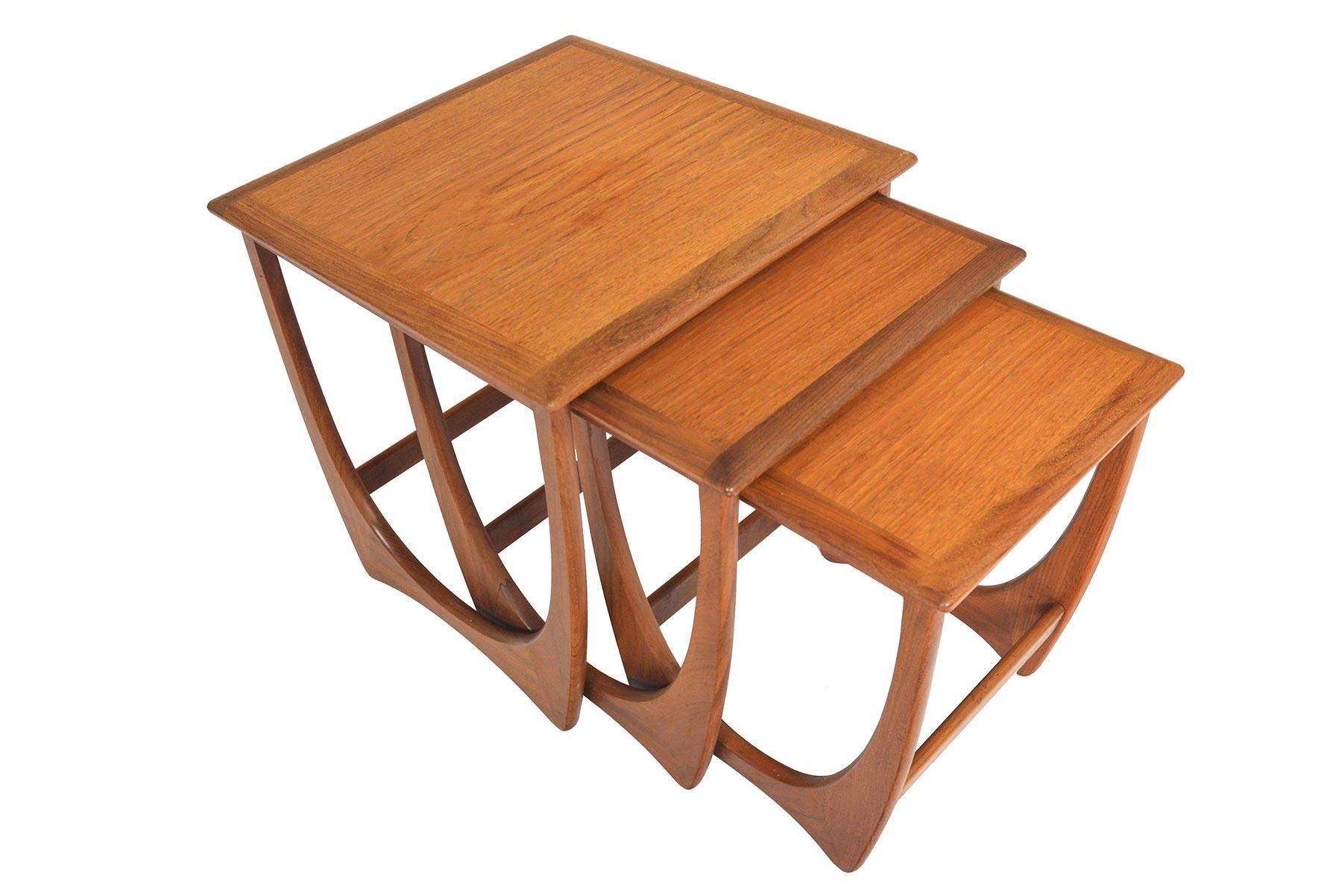 Mid-Century Modern Set of Teak Nesting Tables by G Plan