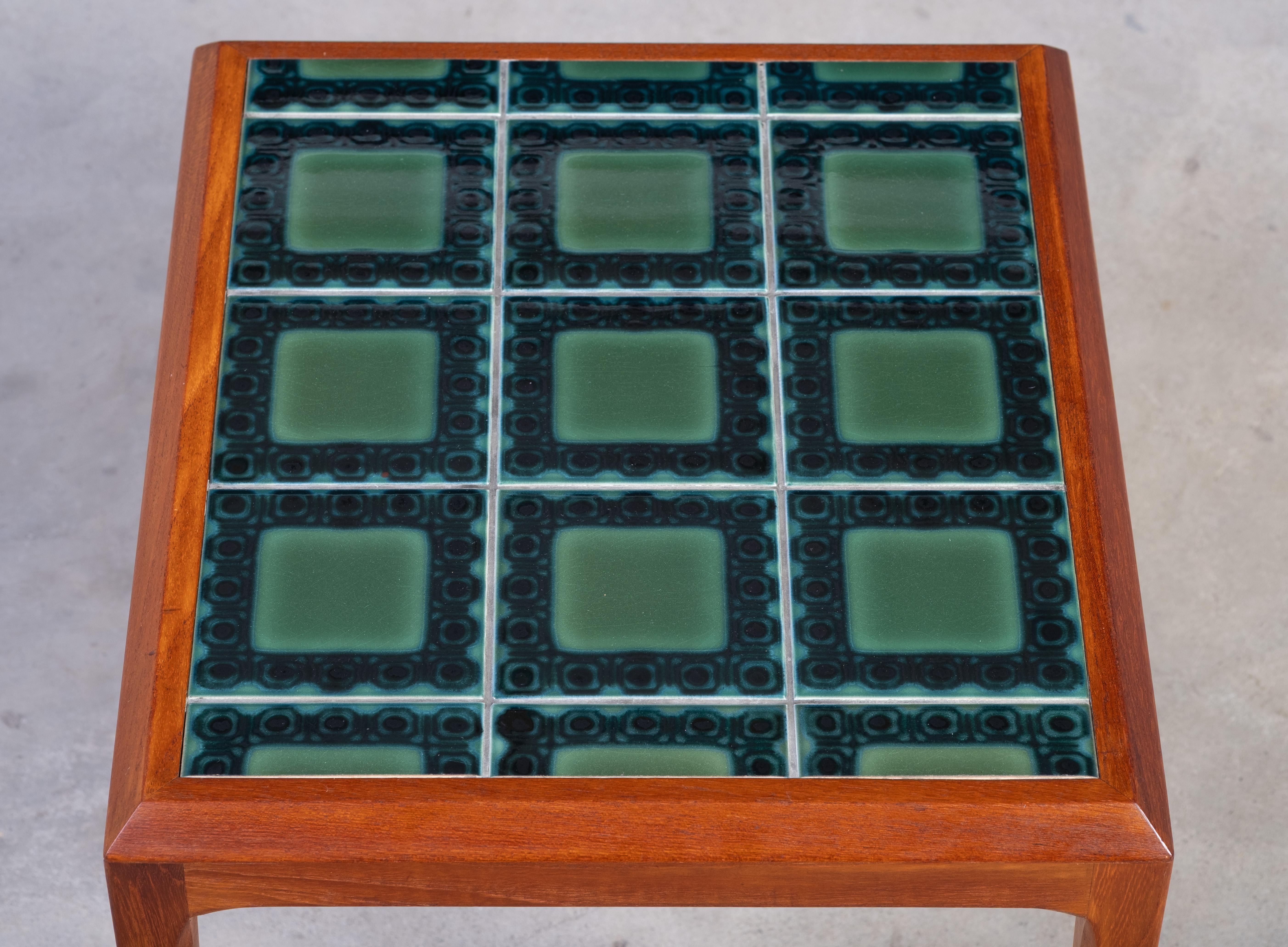 Satz von Teakholz-Nesttischen von Johannes Andersen für Silkeborg Møbelfabrik, 1960er Jahre (Keramik) im Angebot