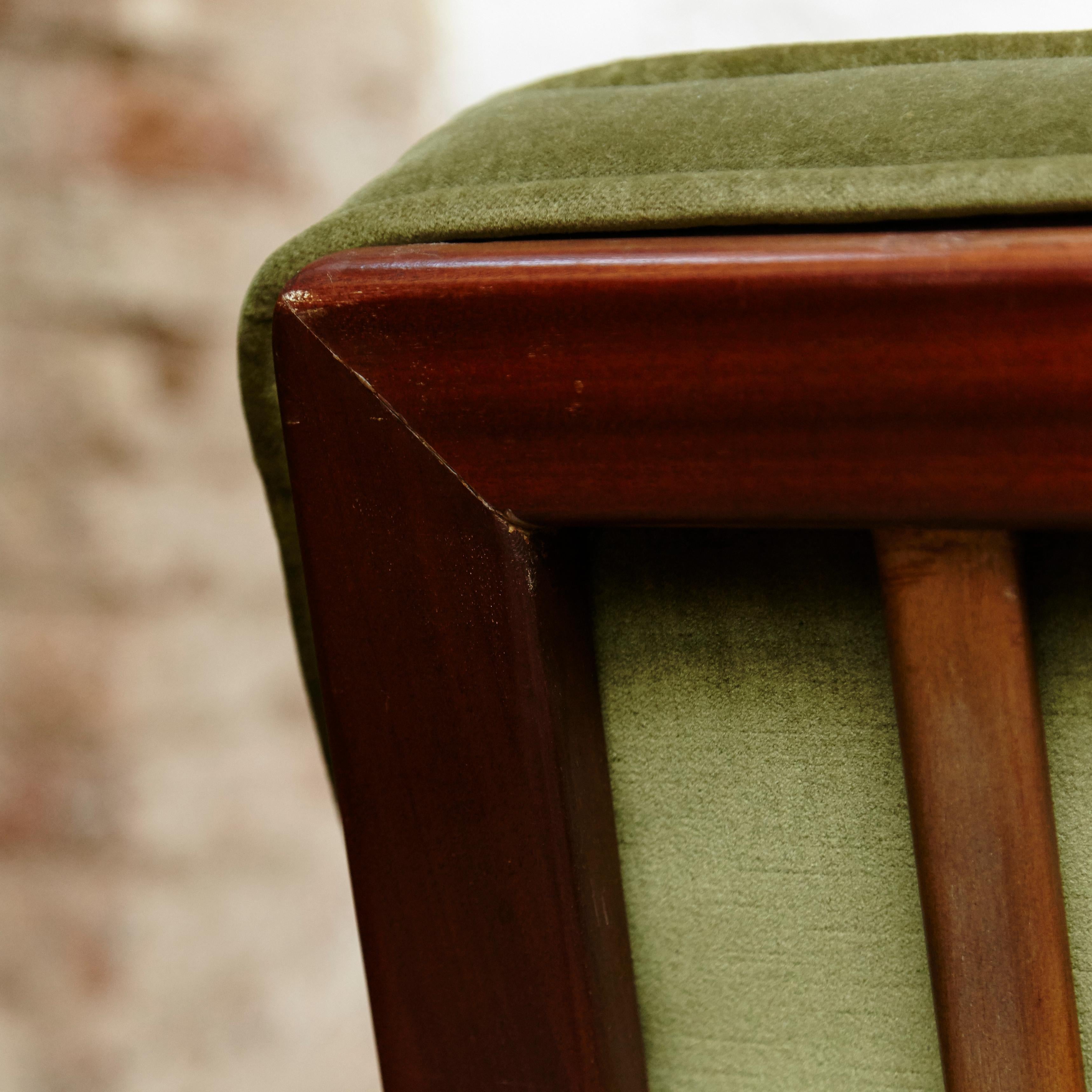 Set of Teak Wood Two Easy Chairs, circa 1960 9