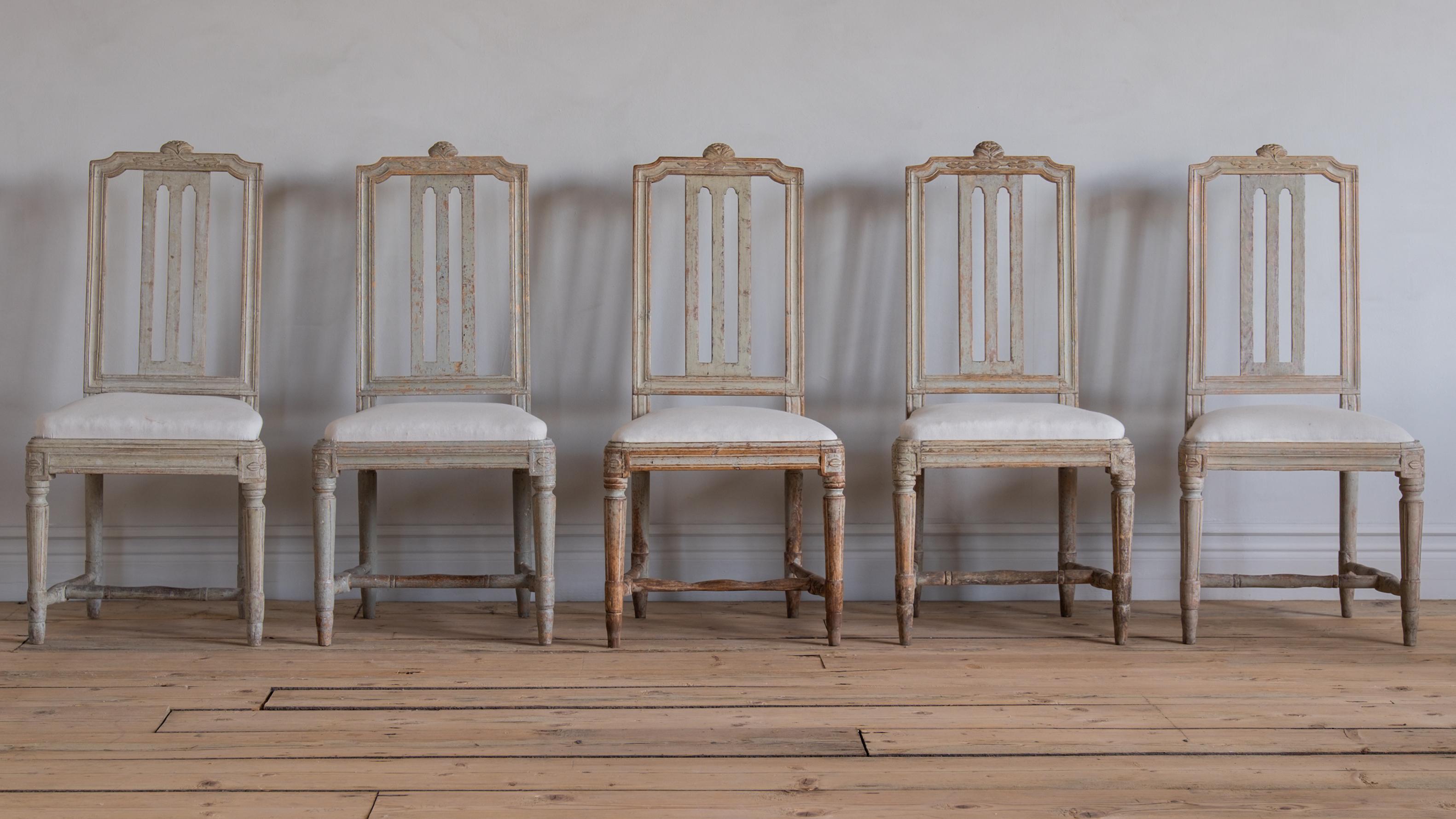 Set of Ten 18th Century Gustavian Dinning Room Chairs 5