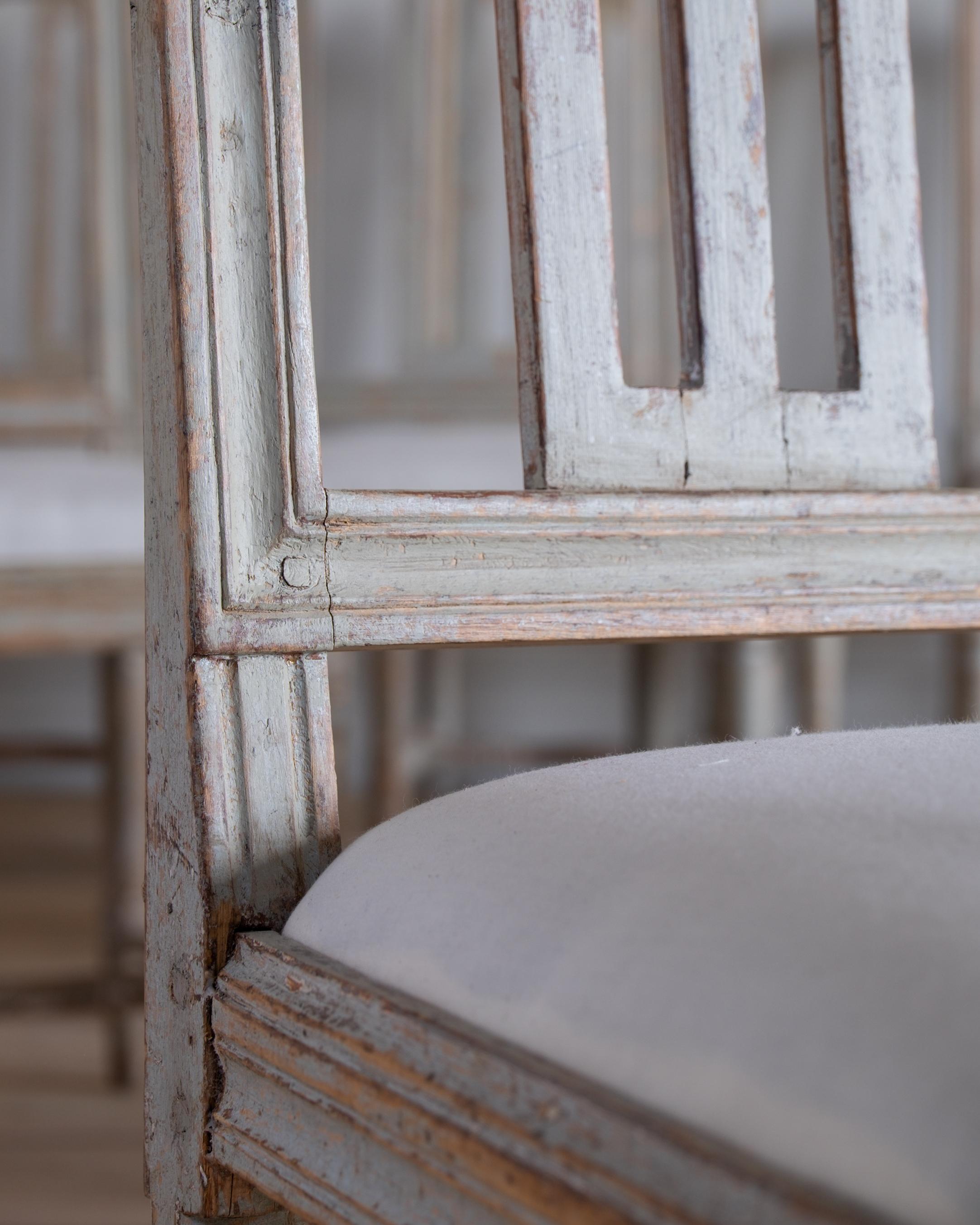 Set of Ten 18th Century Gustavian Dinning Room Chairs 2