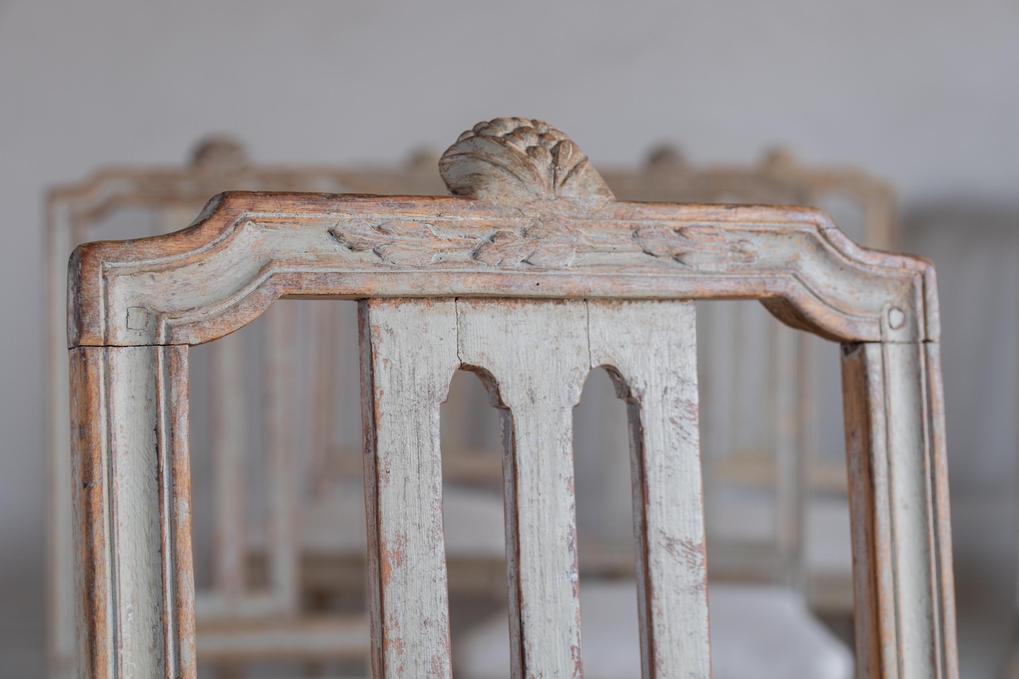 Set of Ten 18th Century Gustavian Dinning Room Chairs 3