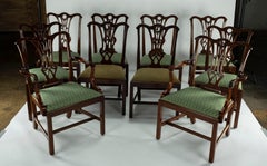 Set of Ten 18th Century Mahogany Dining Chairs