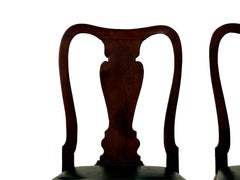 Set of Ten 18th Century Transitional Chippendale Walnut Chairs