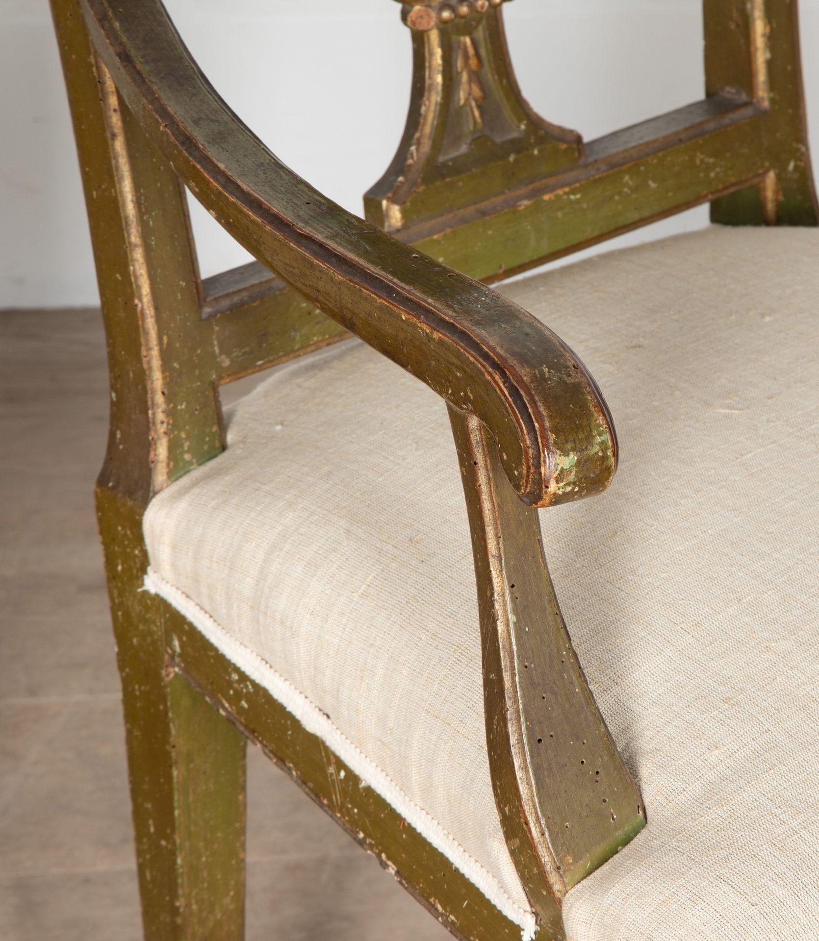 Ensemble de dix chaises de salle à manger vénitiennes du XVIIIe siècle en vente 4