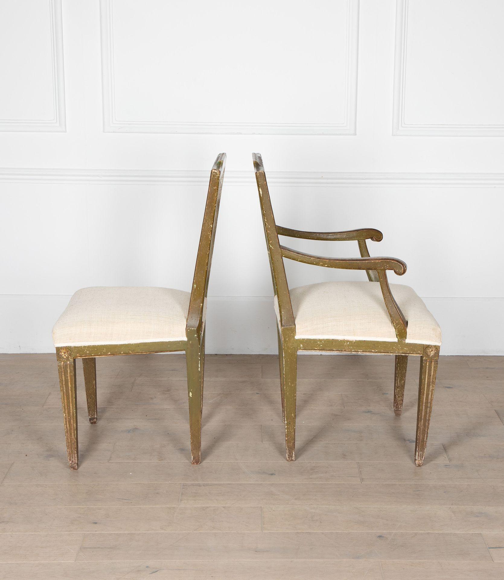 Ensemble de dix chaises de salle à manger vénitiennes du XVIIIe siècle en vente 5