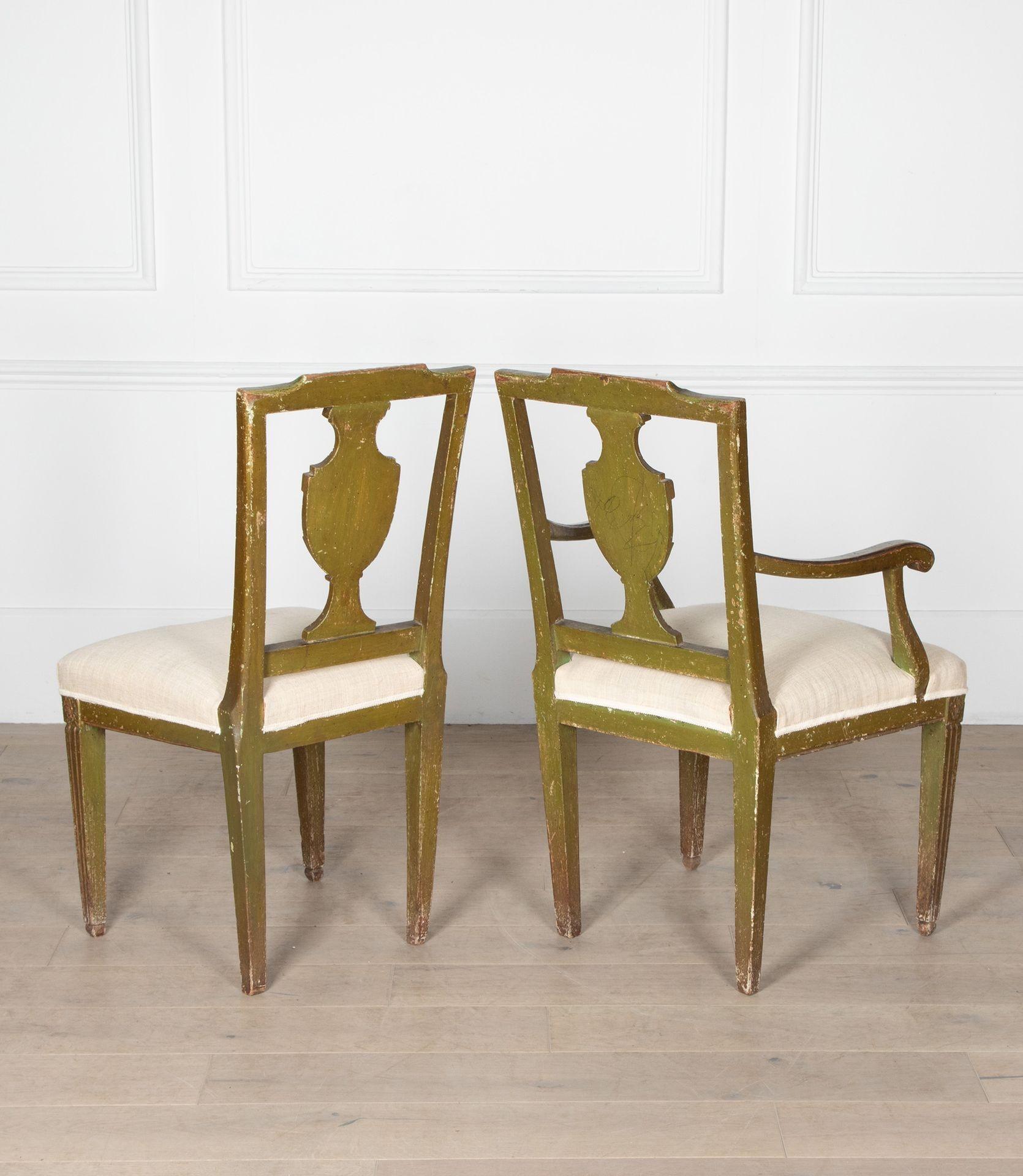 Ensemble de dix chaises de salle à manger vénitiennes du XVIIIe siècle en vente 6
