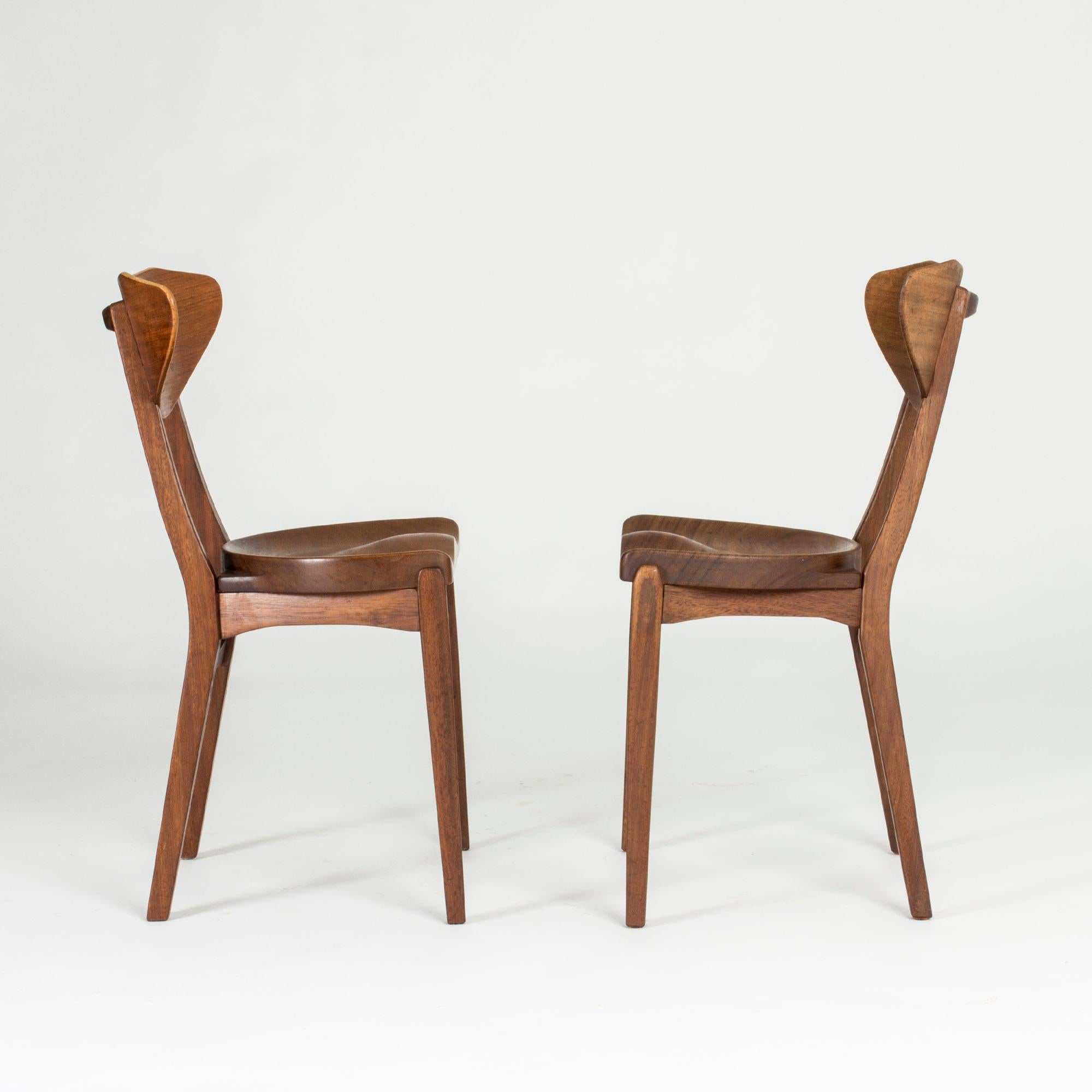 Set of Ten 1950s Dining Chairs by Richard Jensen and Kjærulff Rasmussen In Good Condition In Stockholm, SE