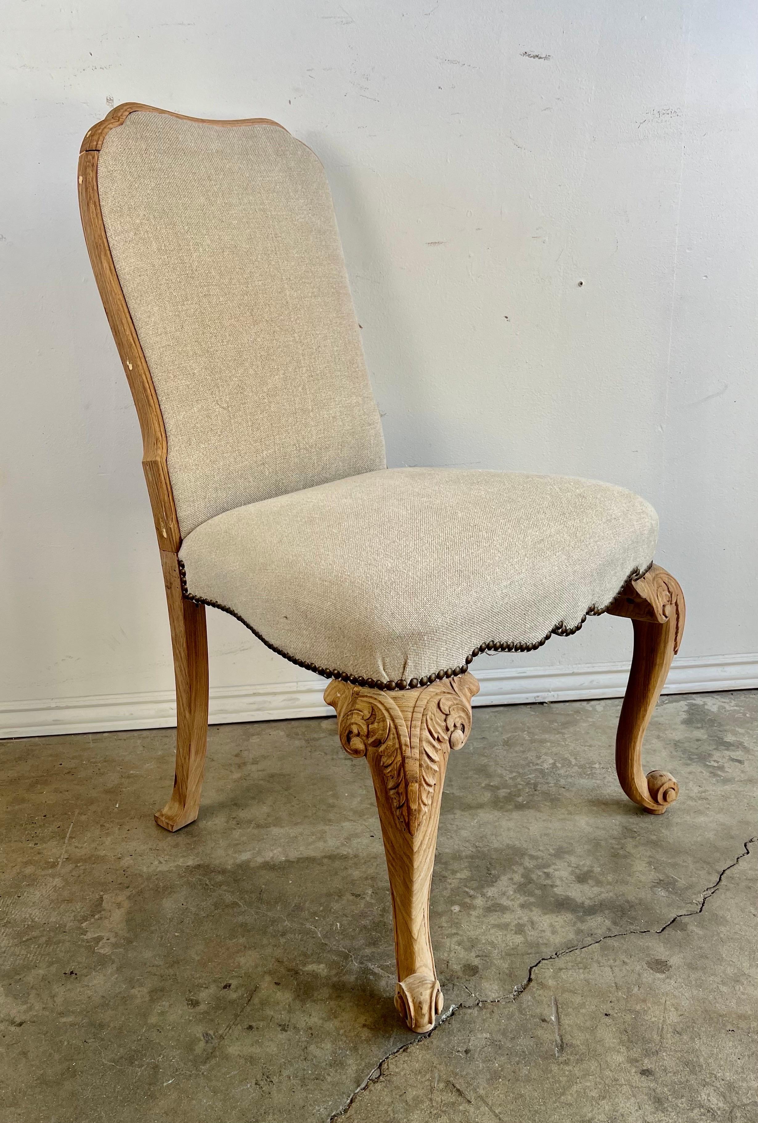 Linen Set of Ten 19th C. French Dining Chairs