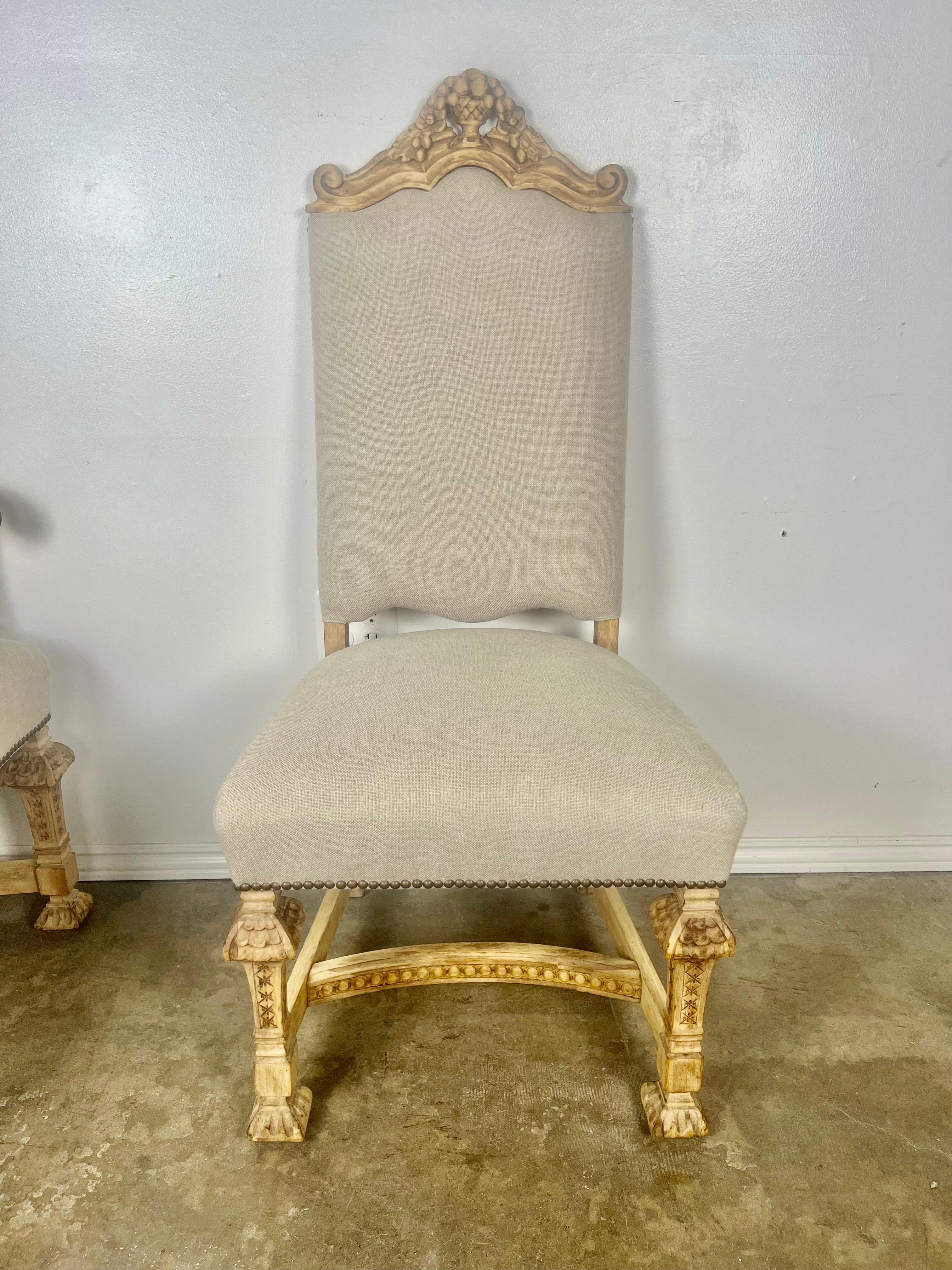 Set of Ten 19th C. Italian Dining Chairs For Sale 10
