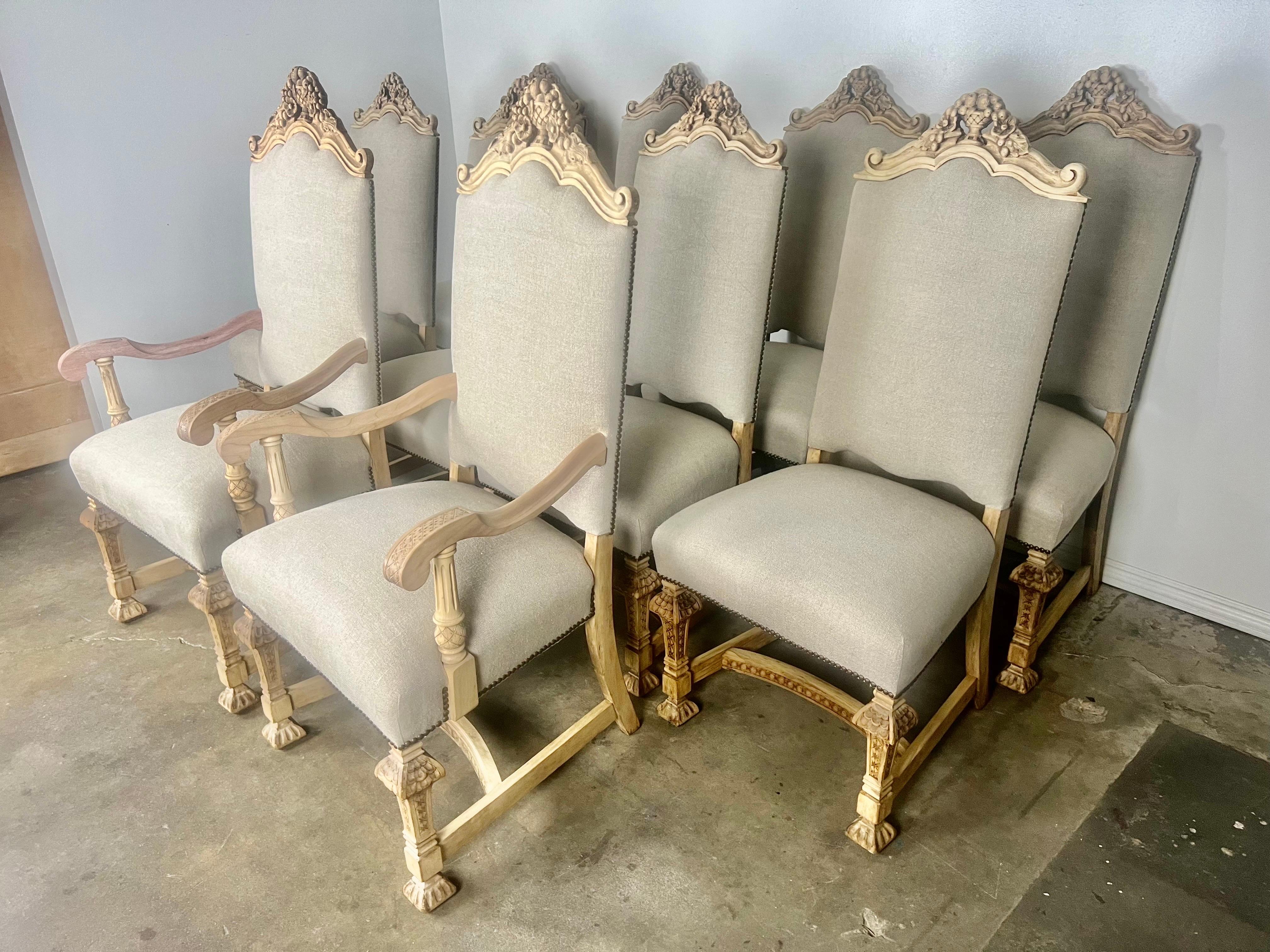 Set of Ten 19th C. Italian Dining Chairs For Sale 2