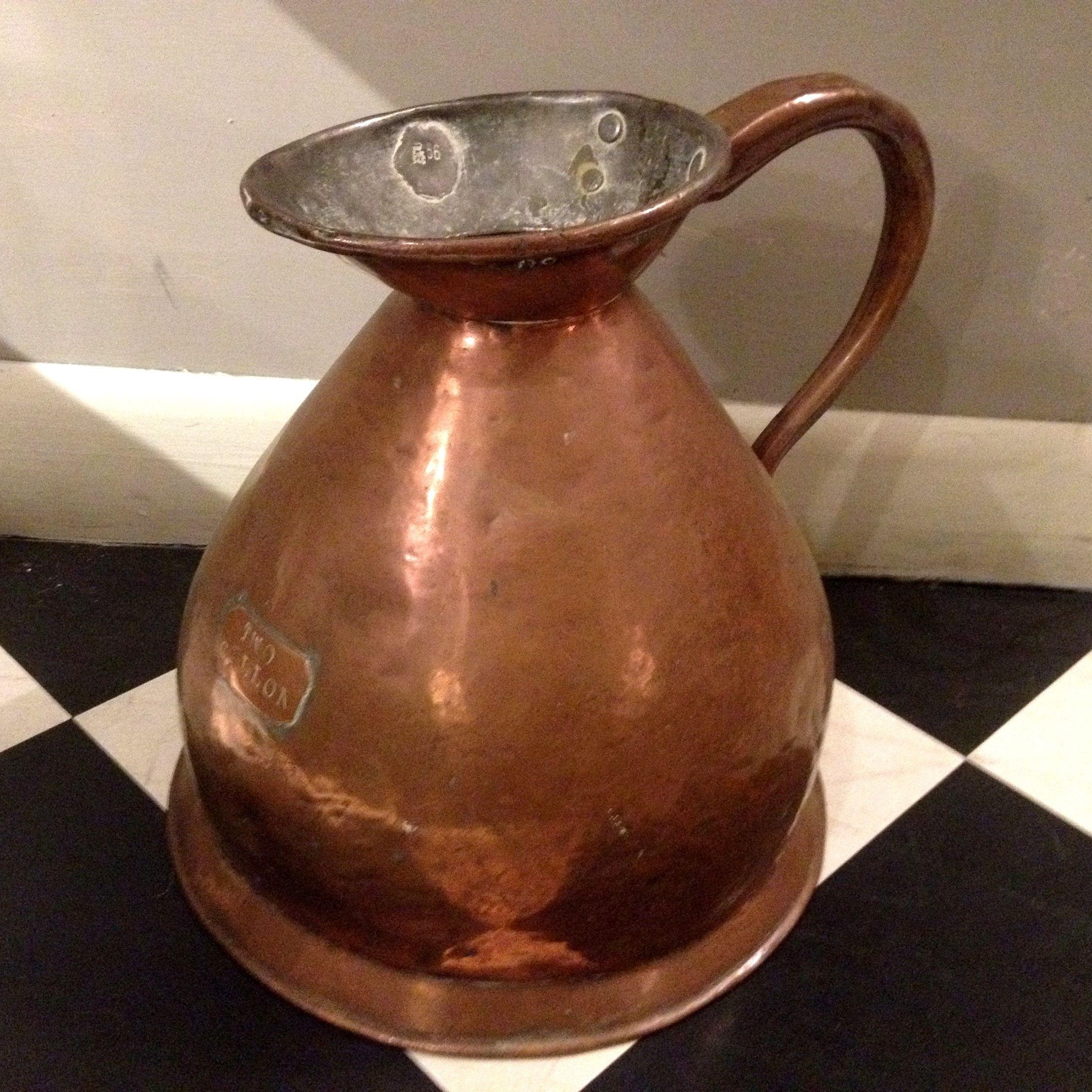 Set of Ten 19th Century Copper Jugs In Excellent Condition For Sale In New York, NY