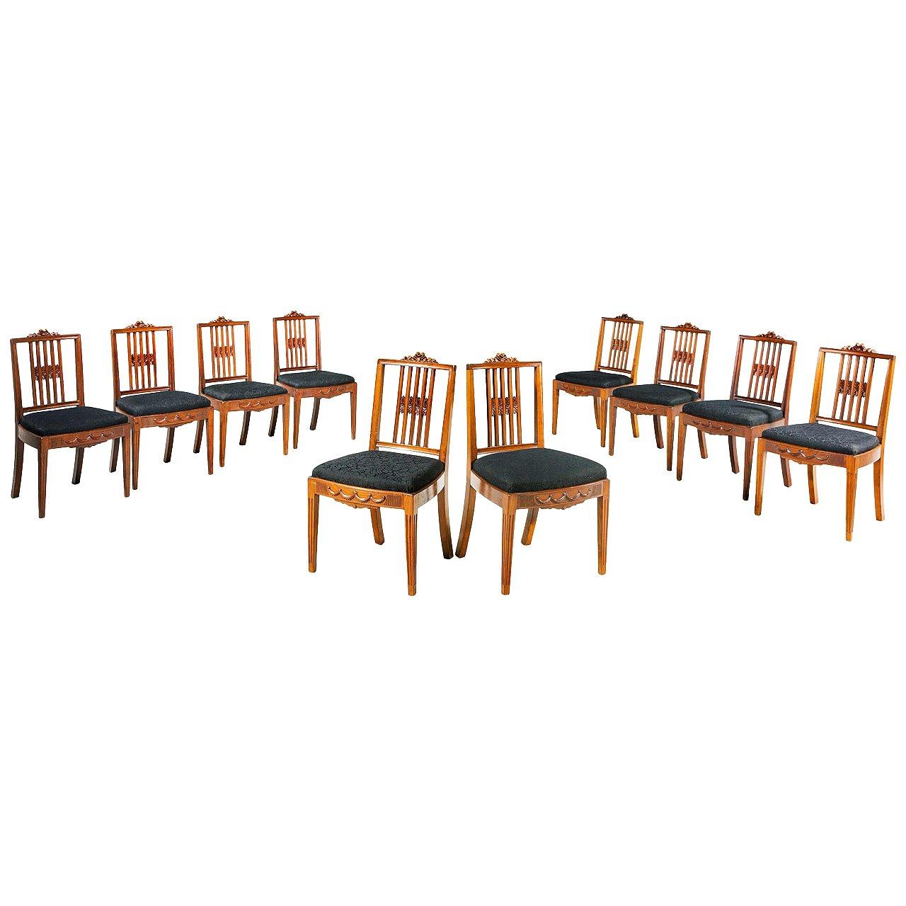 Set of Ten 19th Century Dining Chairs